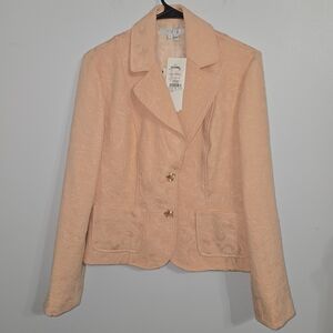 V#21 I.C.E Size‎ 8 Women's Elegant Peach Blazer